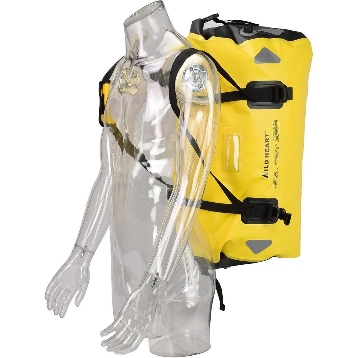 Wasserdichte Reisetasche 100L – Gelb für Boot, Motorrad & Co.