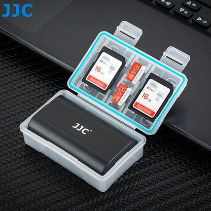 JJC Batteriefach Halter Box für Kamera SD Karten Canon Sony Fuji Nikon