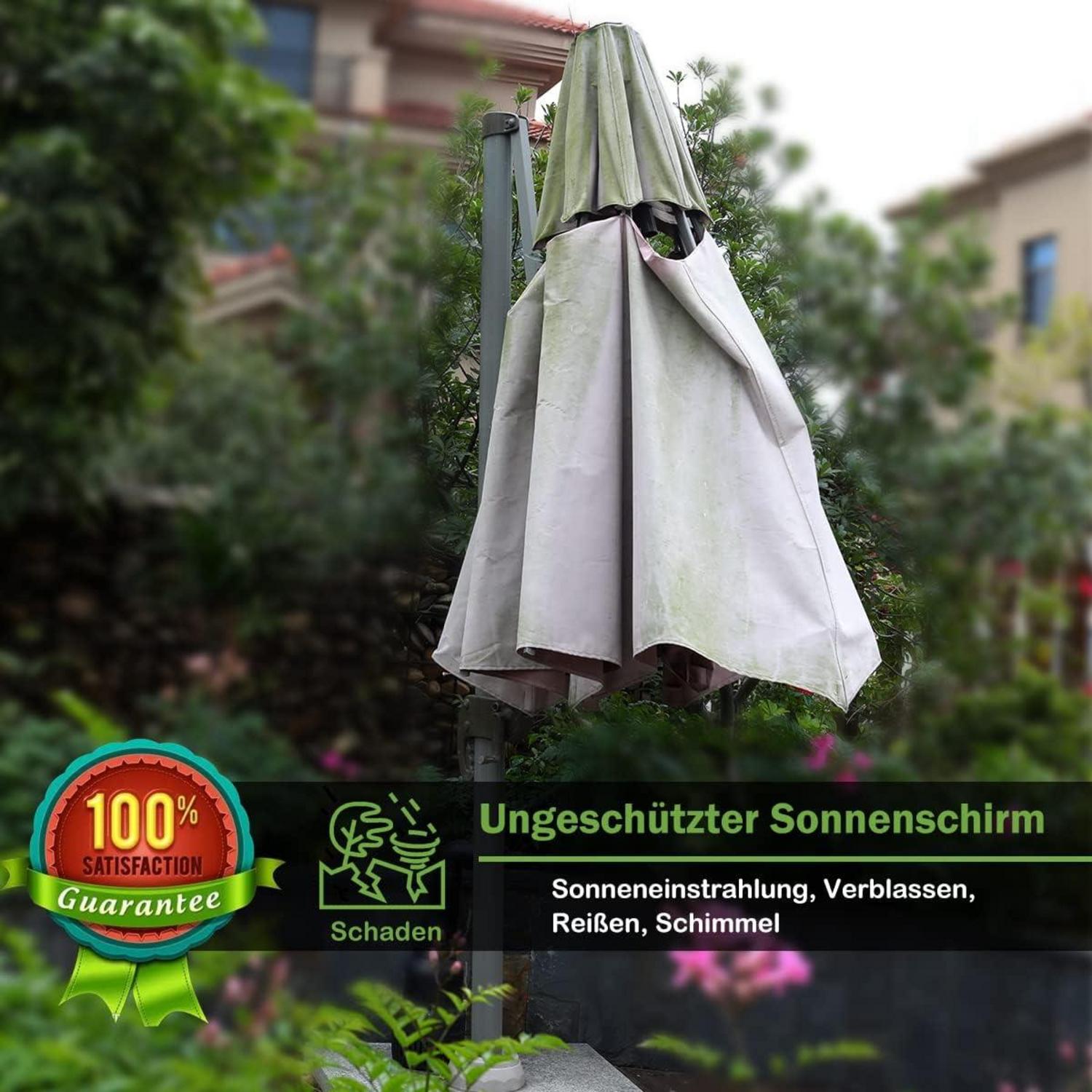 Ampelschirm Schutzhülle 2-4m wasserdicht UV-Anti Winddicht Snowproof