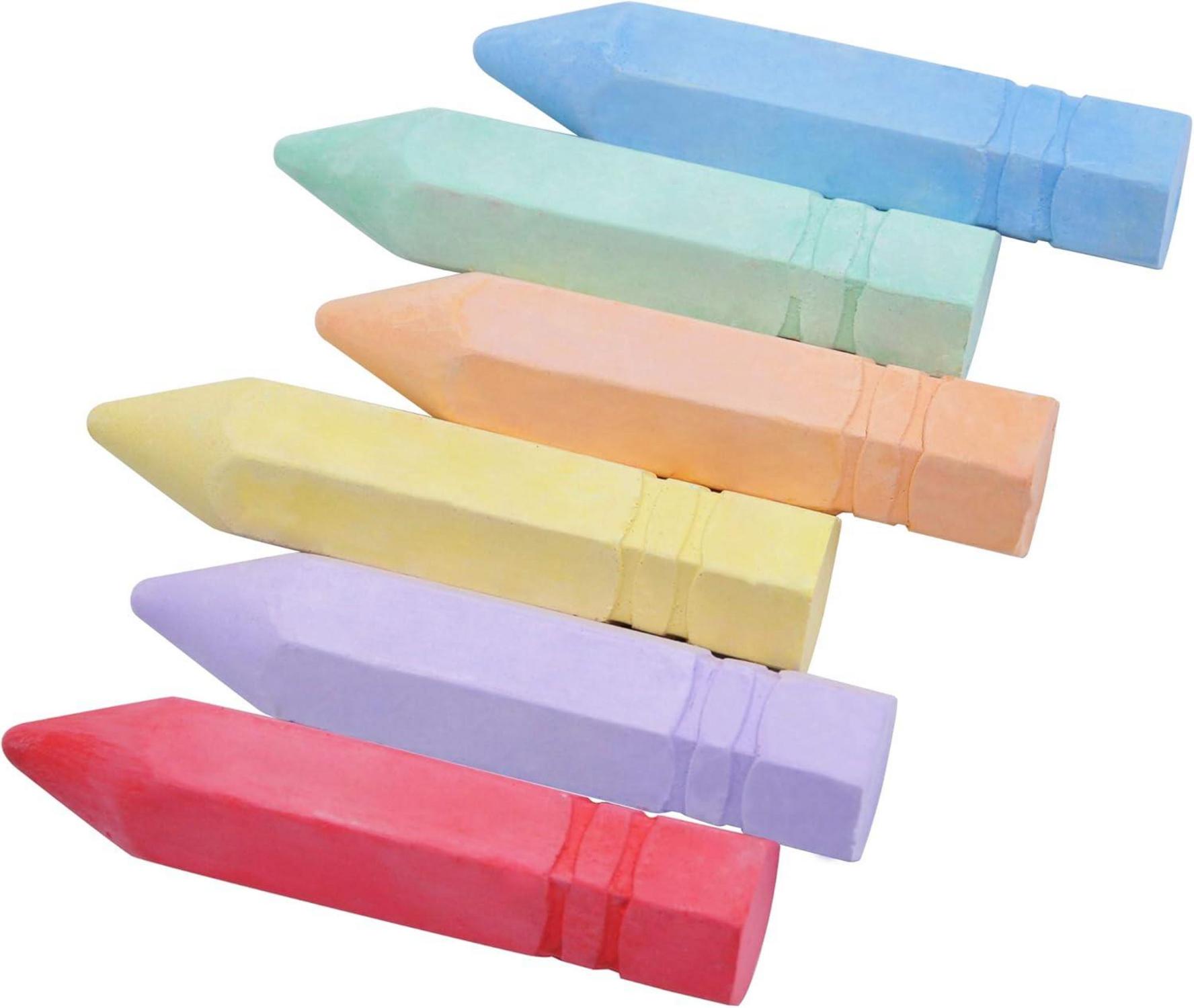 JOYIN 24-teiliges ungiftiges Jumbo-Kreideset für Kunst- und