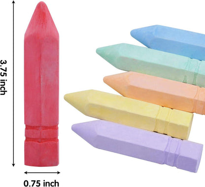 JOYIN 24-teiliges Jumbo-Kreideset für draußen und Tafelzeichnung