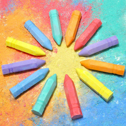 24-teiliges Kreideset für Kinder: Ungiftig, waschbar, bunt