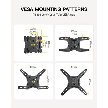 TV Wandhalterung Schwenkbar Neigbar 26-60 Zoll Fernseher