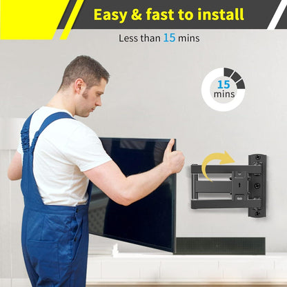 TV Wandhalterung Schwenkbar Neigbar 26-60 Zoll LED LCD Fernseher bis