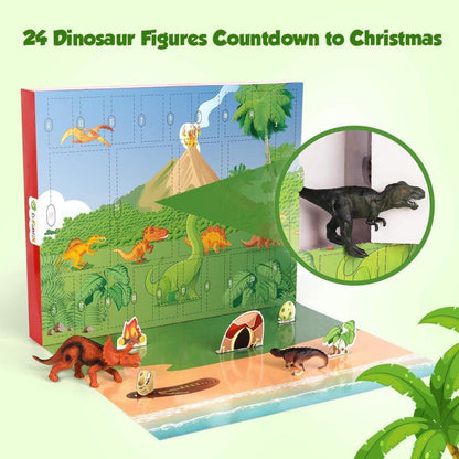 D-FantiX Dinosaurier Adventskalender für Kinder 24-tägiger