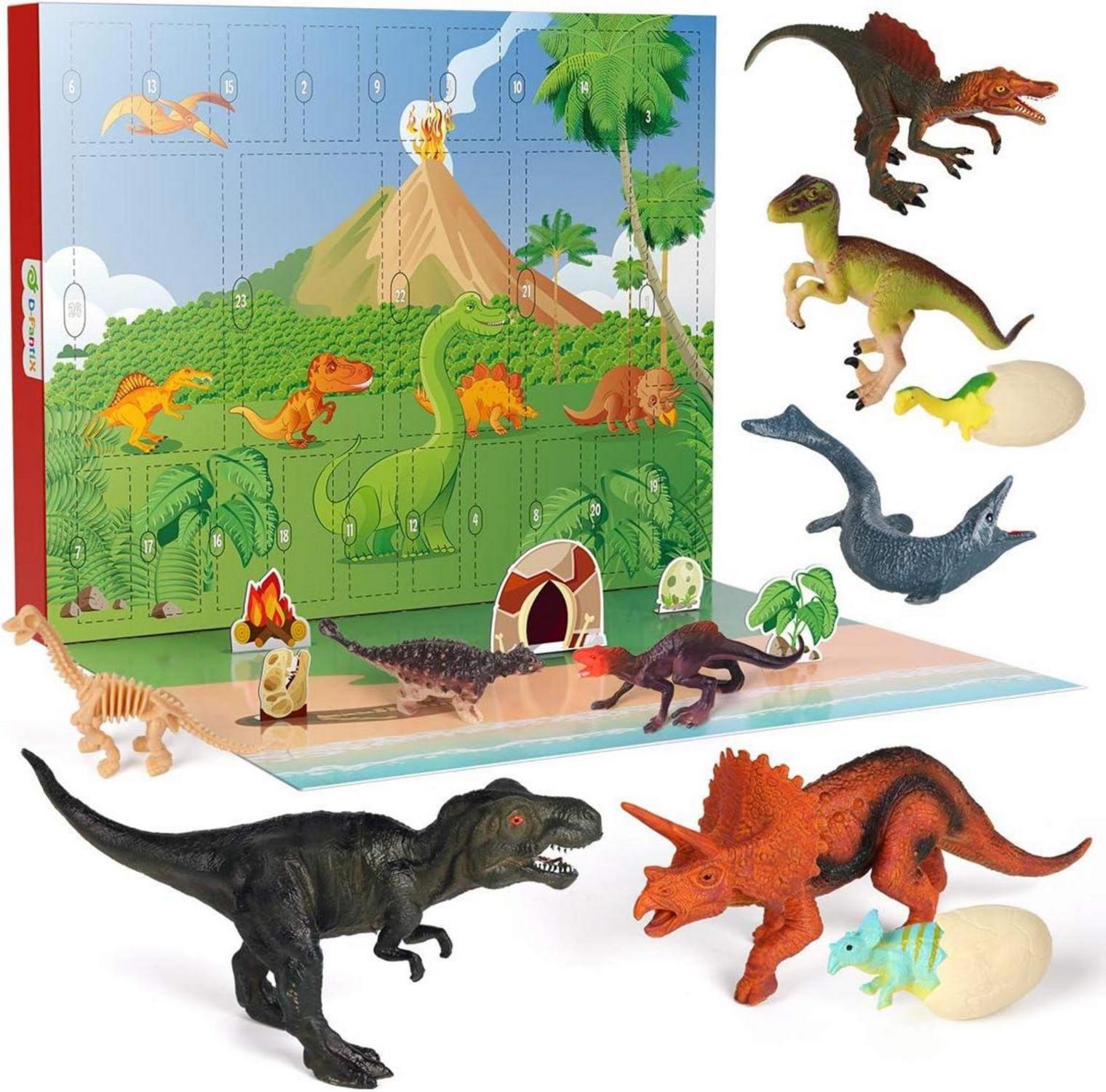 Dinosaurier Adventskalender Spielzeug 24 Tage Weihnachten Jungen