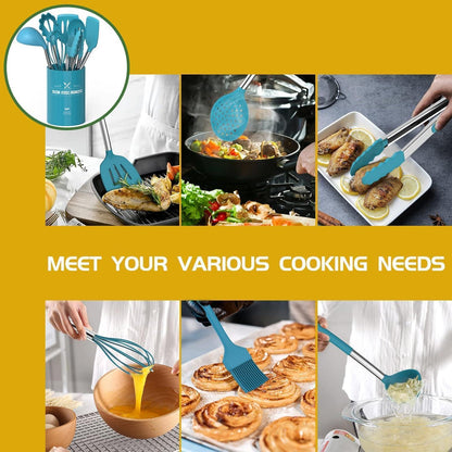 15-teiliges Silikon-Küchenutensilien-Set Spülmaschinenfest