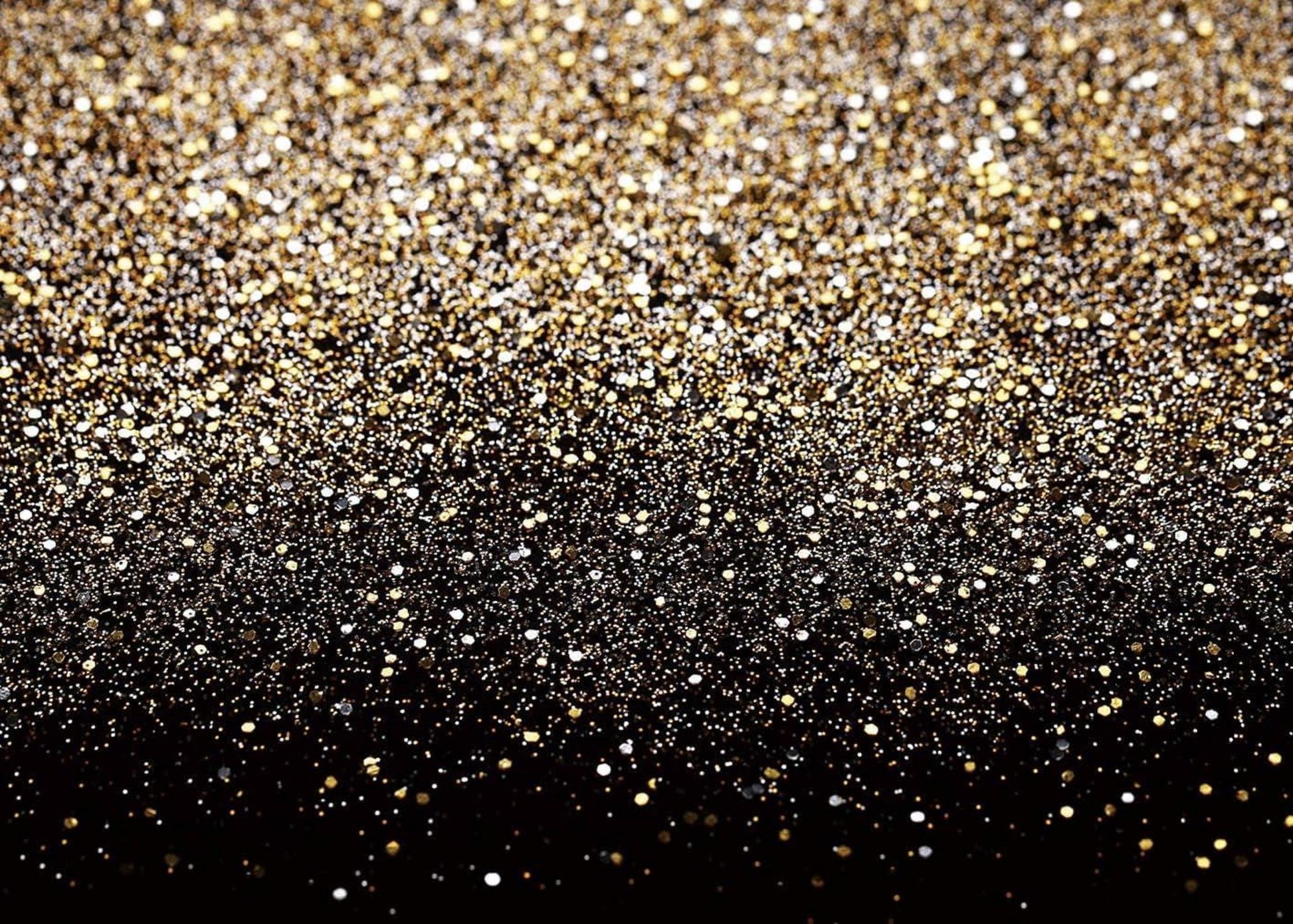 Schwarzer/Gold Glitzer Pailletten Fotohintergrund 2,1x1,52m