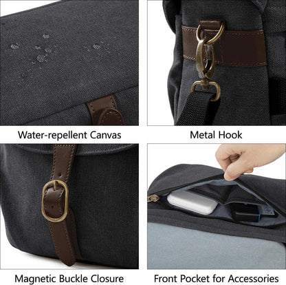 Bagsmart Kameratasche für Spiegelreflexkamera und Zubehör in Schwarz