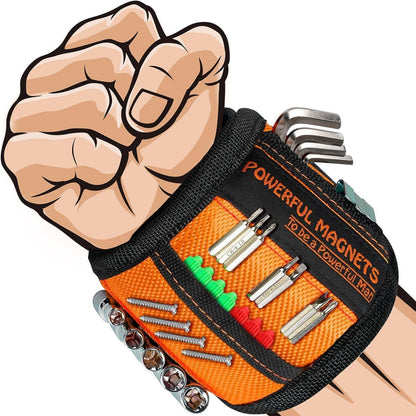 Magnetarmband Handwerker Geschenk Orange 15 Magnete