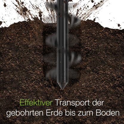 Gartenbohrer Erdbohrer Set 8x30cm 4x22cm WORKPRO