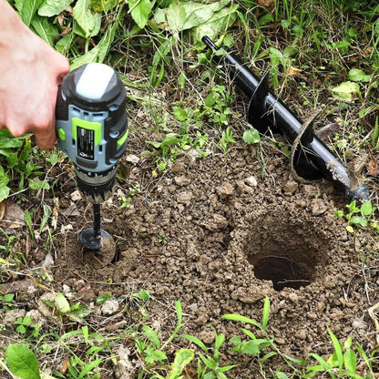 Gartenbohrer Erdbohrer Set 8x30cm 4x22cm WORKPRO