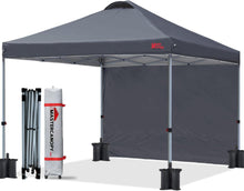 Pop up Pavillon mit Seitenwand 3x3m für Markt & Garten