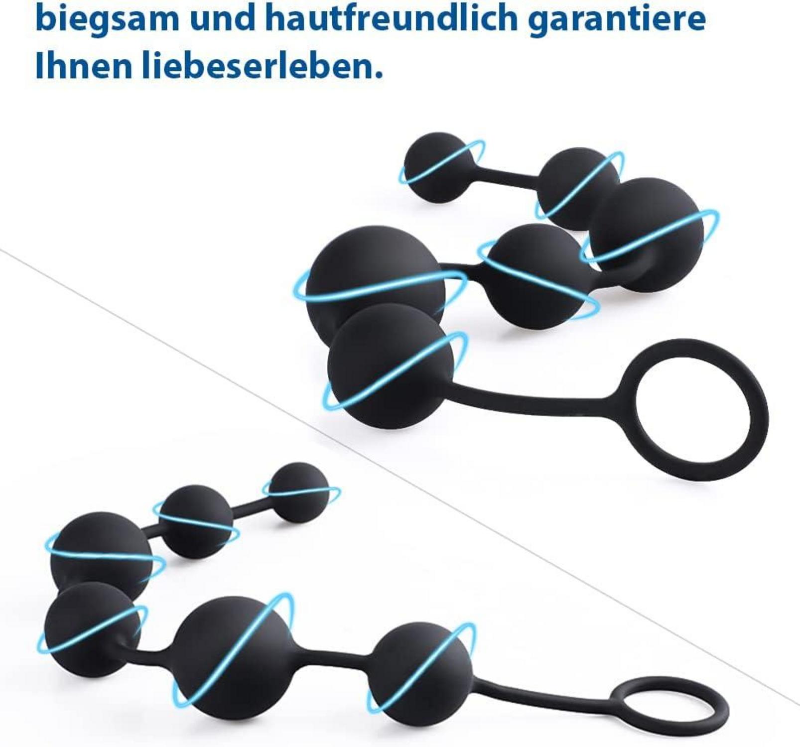 Silikon Analkugeln Analplugs Kette Sechs Kugeln Verschiedene Größe