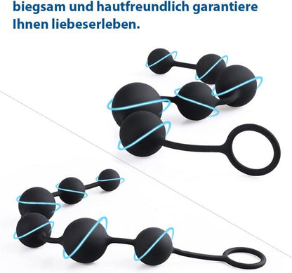 Silikon Analkugeln Analplugs Kette Sechs Kugeln Verschiedene Größe