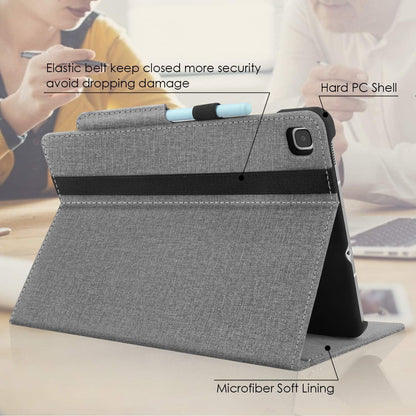 Hülle Tab S6 Lite 10.4 Zoll Samsung Galaxy Stand Leder Grau