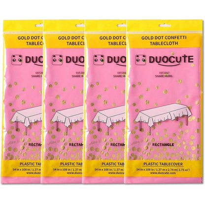 Duocute Rosa Gold Party Tischdecke, Rechteck