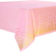 Duocute Rosa Gold Party Tischdecke mit Punkten 137x274cm (4er