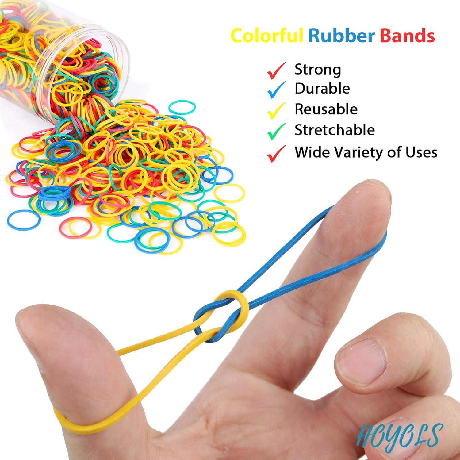 Kleine Gummibänder Haarzubehör 1000 Stk. Multicolor wiederverwendbar