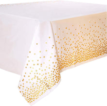 Goldene Punkte Party Tischdecke für alle Anlässe 137 cm x 274 cm (4