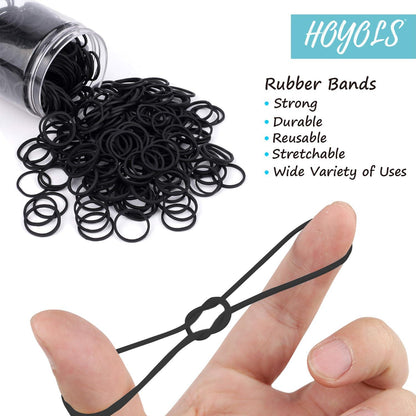 Schwarze Elastische Gummibänder 600pcs für