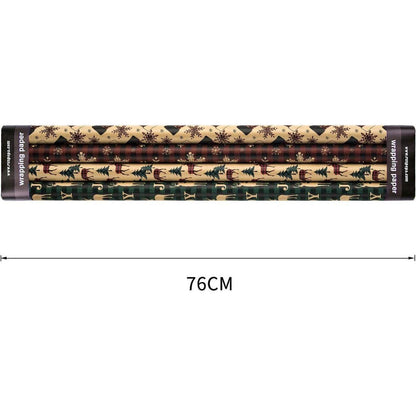 Weihnachtsgeschenkpapier Kraftpapier Rote Grüne Plaids