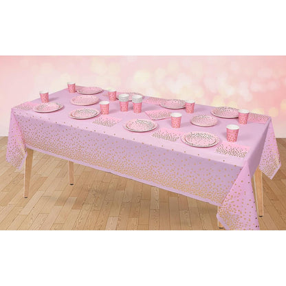 Rosa Gold Partygeschirr Set 99-teilig Bachelorette