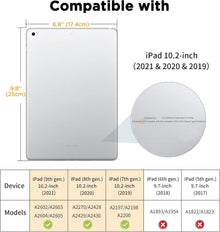 EasyAcc iPad 10.2 Zoll Hülle Transparent Ultra Dünn