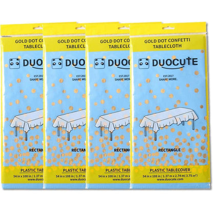 Blau Gold Party Tischdecke für Rechteck