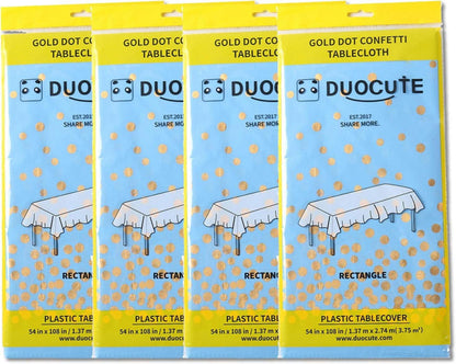 Blau Gold Partytischdecke Rechteck Tisch Geburtstag Baby Shower 137x274cm