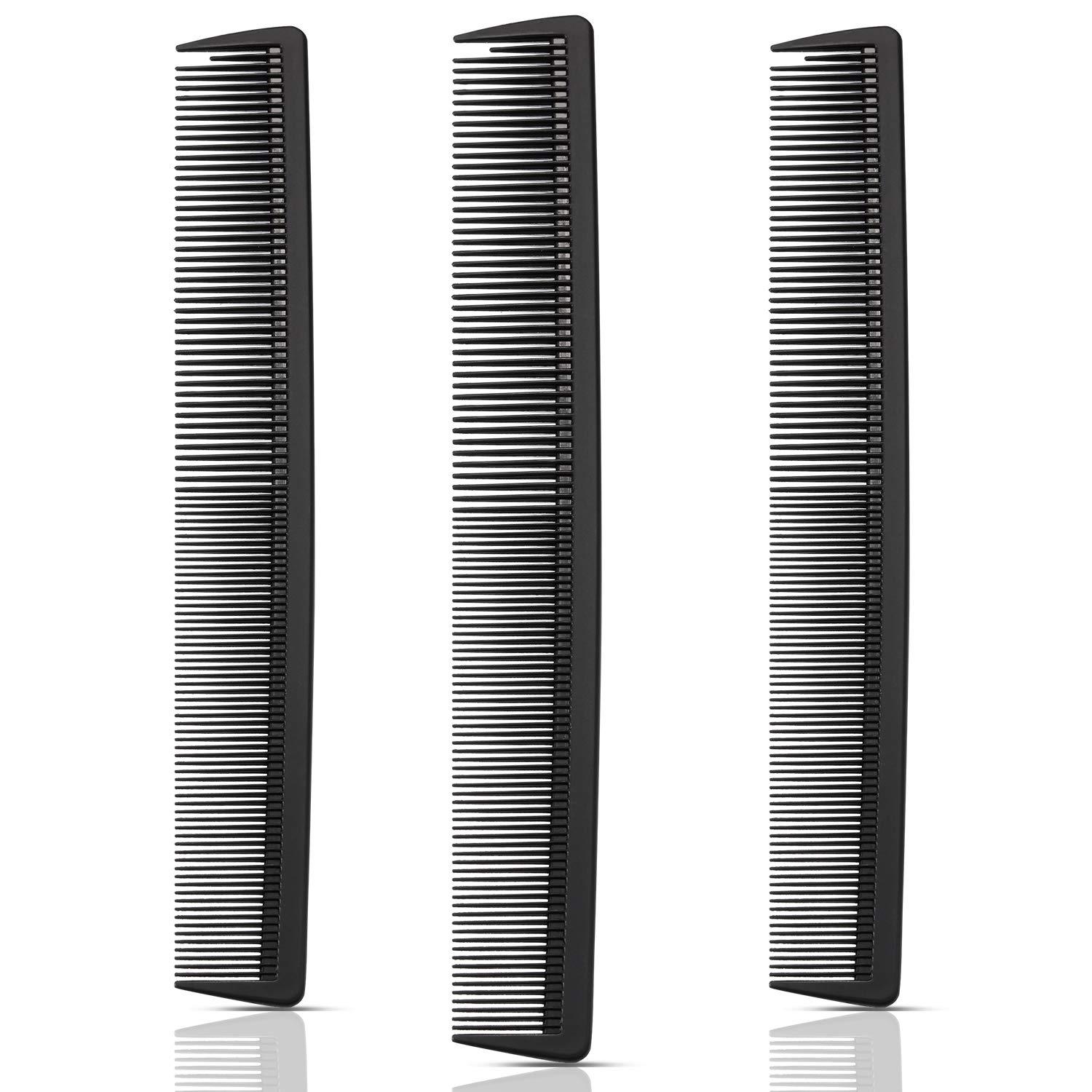 Kohlefaser Haar Schneide Kamm 3er Set Fein- Standardzahn Styling Kämme