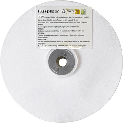 Kabelgebundenes Weihnachtsband Hellrosa Swirl Sheer Glitter 63mm 22m