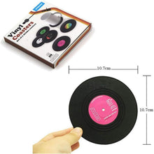 6er Set Retro Vinyl Schallplatten Untersetzer Getränke Matte