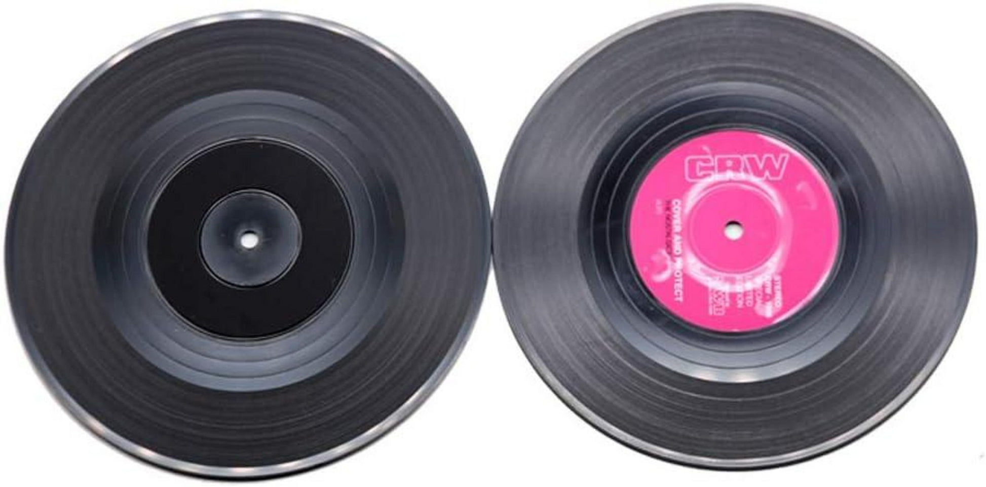 Vinyl Schallplatten Untersetzer Set Retro Stil Getränke Matte