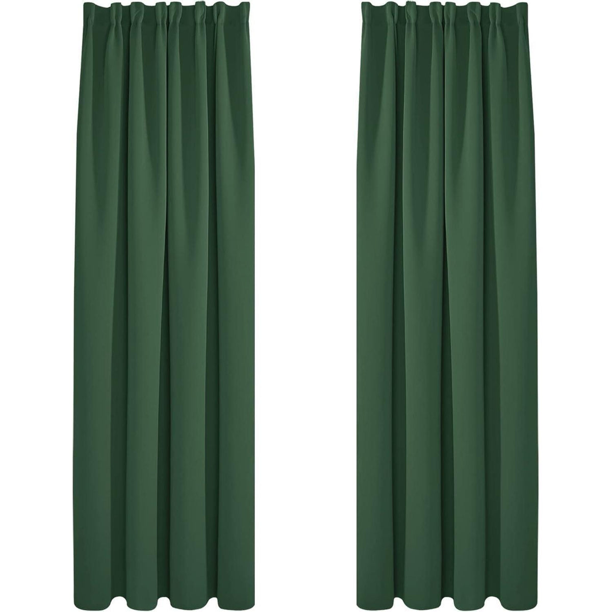 Verdunkelungsvorhänge Waldgrün 2er Set – 240x140 cm