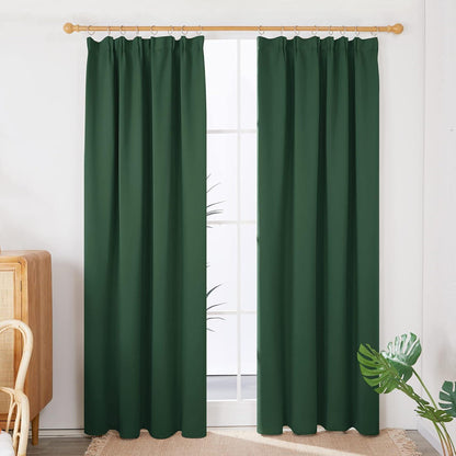 Verdunkelungsvorhänge Waldgrün 2er Set – 240x140 cm
