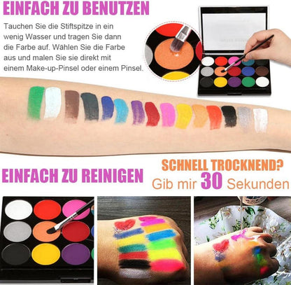 Halloween Kinderschminke Set Face & Body Paint mit Schminkpalette