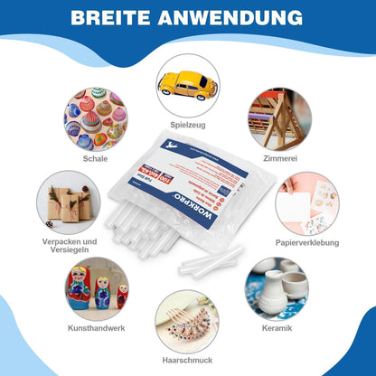 Heißklebestifte 100x11mm transparent für Heißklebepistole