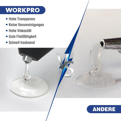 WORKPRO Heißklebestifte 100x11mm transparent universal für Heißklebepistole 100 Stück