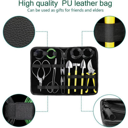 Bonsai Werkzeug Kit 13 teilig Scheren Draht Mini Werkzeuge