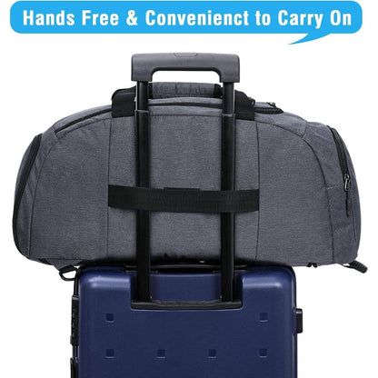 40L Faltbare 3-Wege-Reisetasche Sporttasche mit Schuhfach
