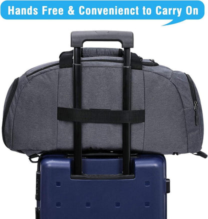 Faltbare 3-Wege-Reisetasche Sporttasche mit Schuhfach 40L