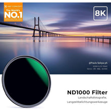 K&F Concept Nano-X 49mm ND1000 Graufilter Slim Neutral 10