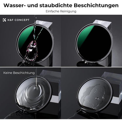 K&F Concept Nano-X 49mm ND1000 Graufilter Slim Neutral 10