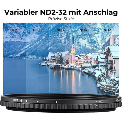 Variabler ND-Filter 86mm ND2-32 (1-5 Blendenstufen) für Fotografie