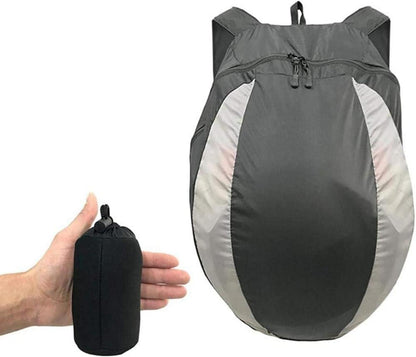 Faltbarer Helmrucksack mit Staubschutz und Aufbewahrungstasche, 28L