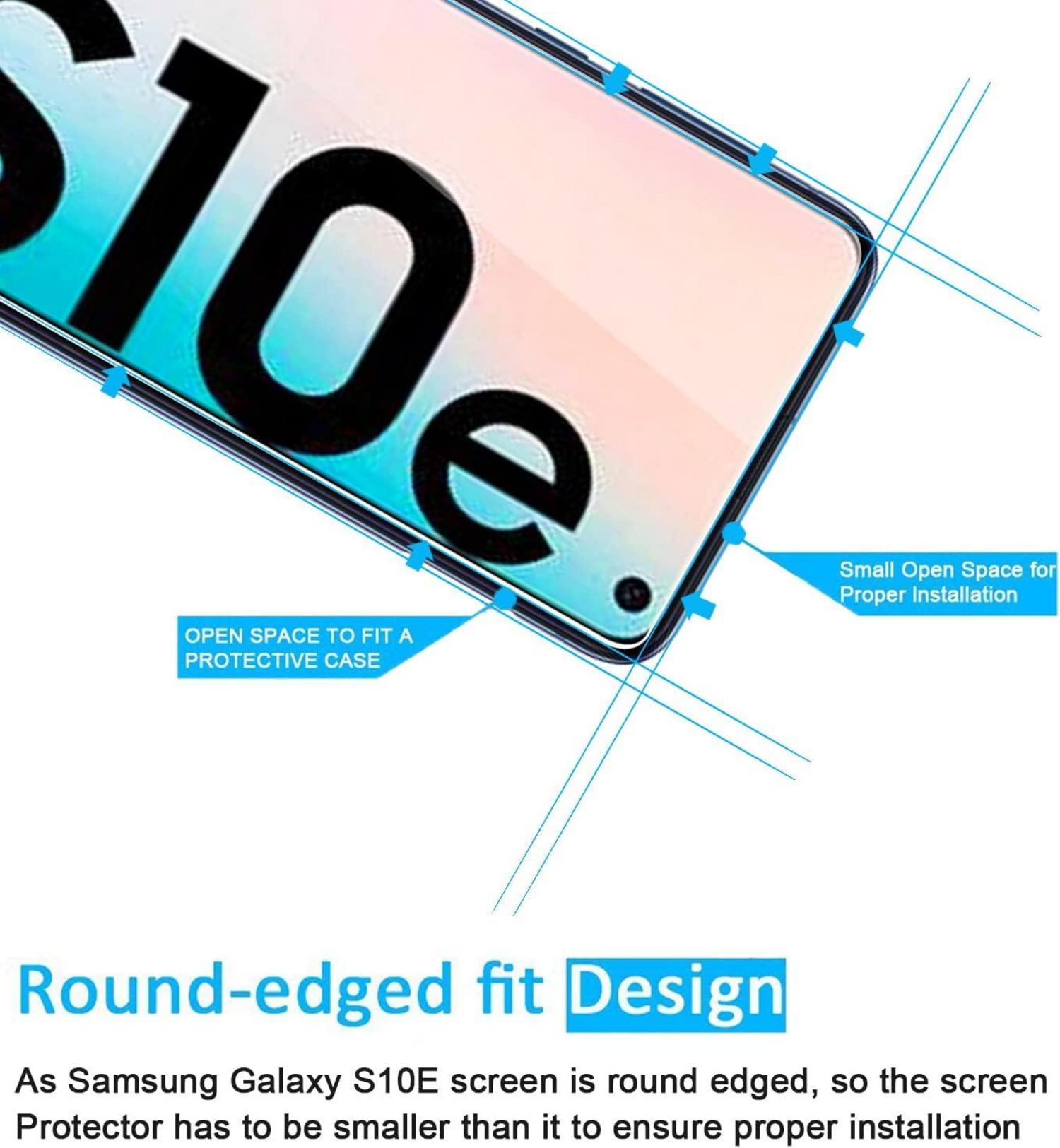 Panzer Schutz Glas für Samsung Galaxy S10e, 3er Set, 9H Härte, HD