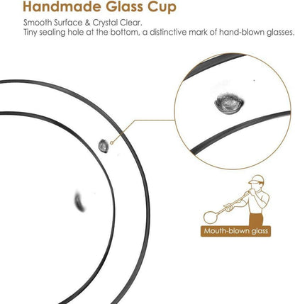 Doppelwandige Latte Macchiato Gläser Set Borosilikatglas 6er Set 250ml