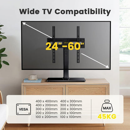 TV Ständer Schwenkbar 32-60 Zoll LED LCD Flach Curved bis