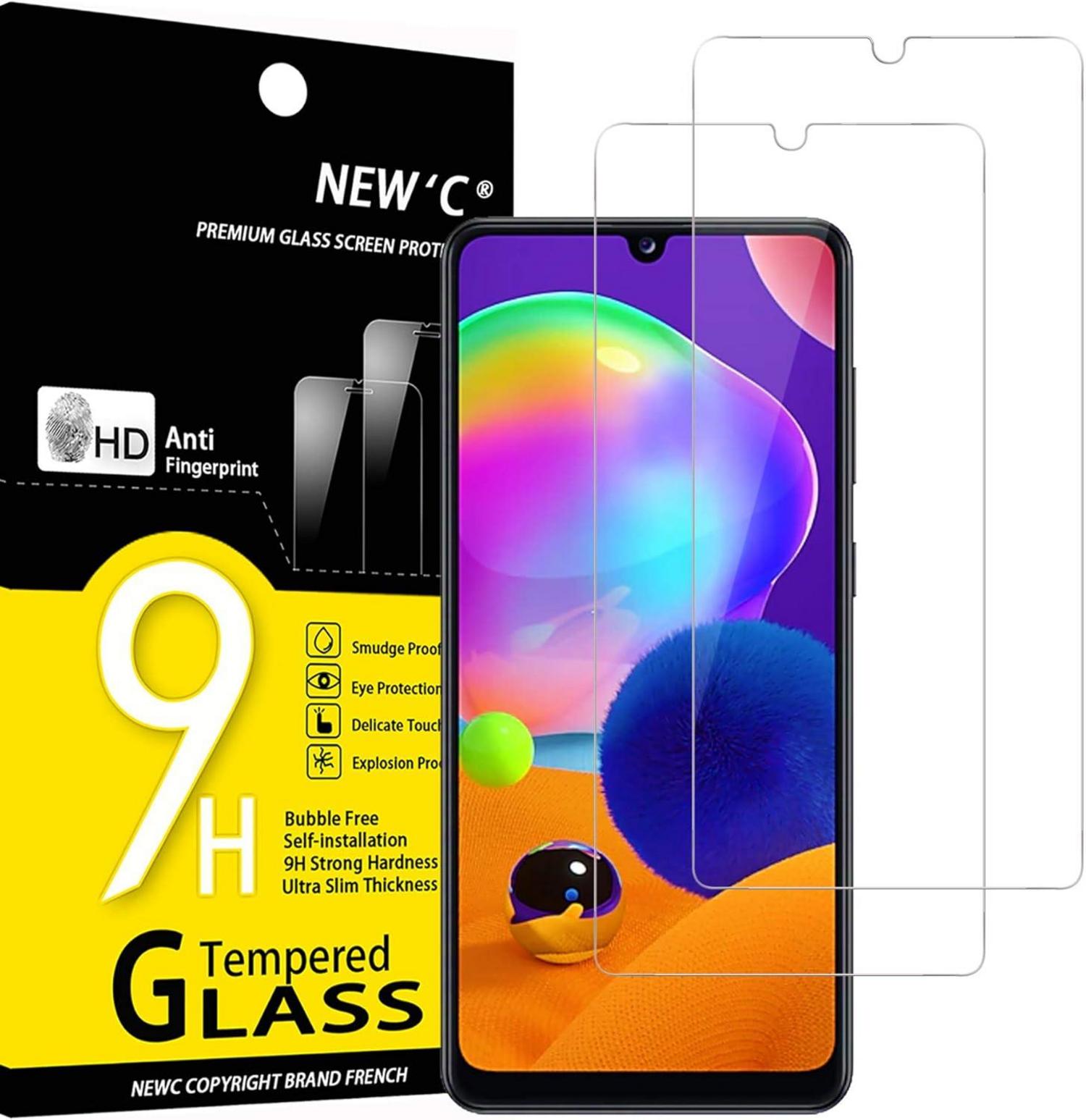 Panzer Glas Displayschutz Samsung Galaxy A31 2er Set 9H Ultra-klar